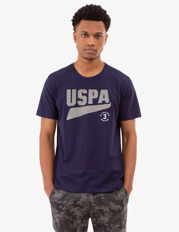 CONTRAST HEATHER USPA GRAPHIC T-SHIRT Monochromatic All Monochromatic All