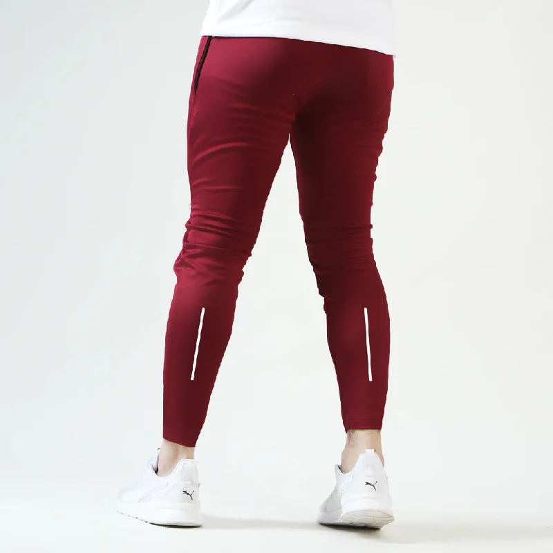 Maroon Hawk Bottoms With White Calf Print Vacation Vacation