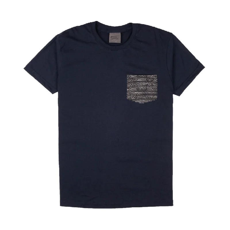 Pocket Tee (Navy + Slub Sashiko Denim) Refined Men's Velvet Refined Men's Velvet