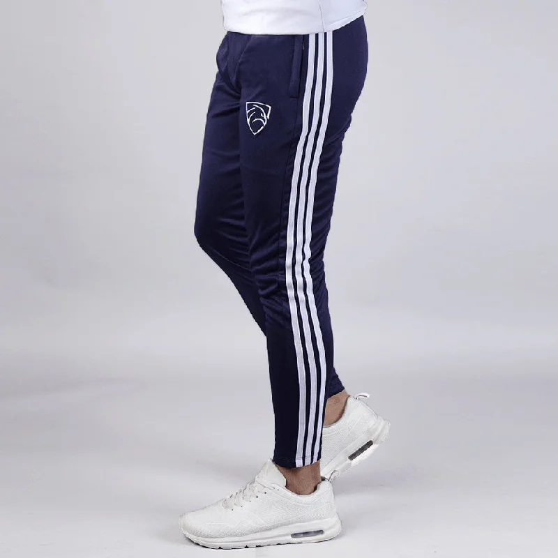 Three Stripes Navy Interlock Bottoms Practical Men's Multi Practical Men's Multi