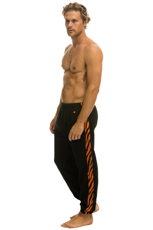 TIGER STRIPE SWEATPANTS - BLACK // TIGER Sophisticated Men's  Sophisticated Men's 