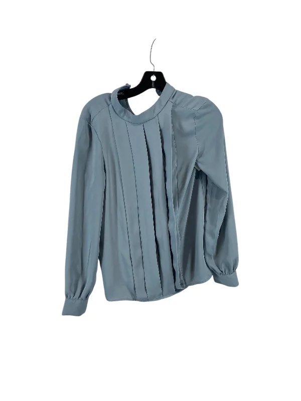 Top Long Sleeve By H&m In Blue, Size: S Laid