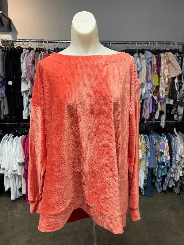 Top Long Sleeve By Lane Bryant In Orange, Size: Xl Sophisticated Men's 