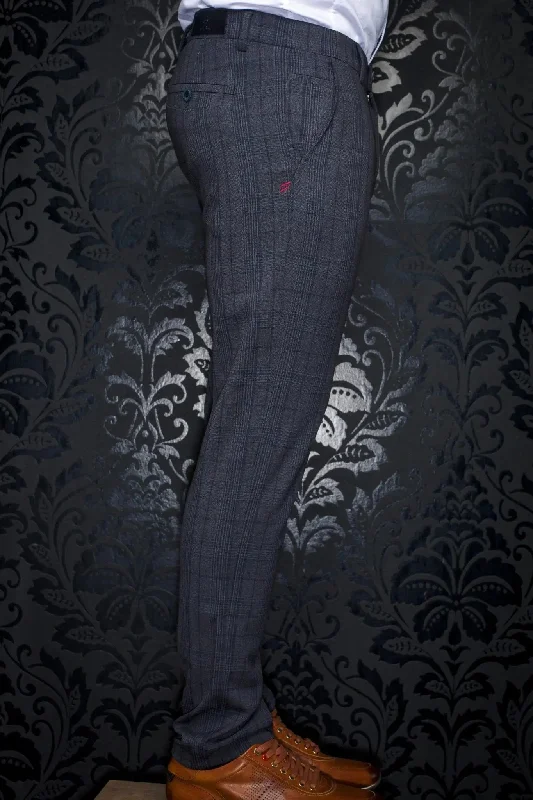 AU NOIR | Ultra Stretch Pants | Beretta Belmondo Grey/Navy British Gentleman Style