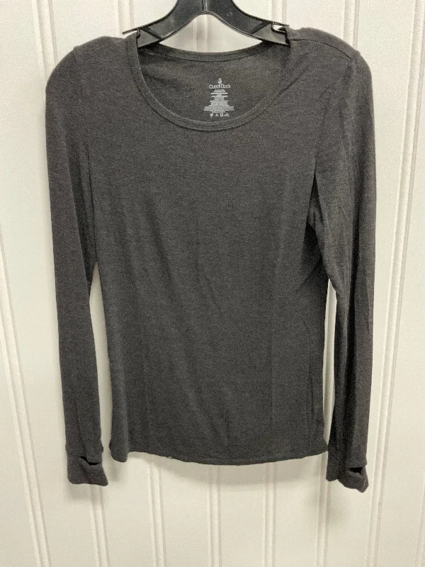 Top Long Sleeve Basic By Cuddl Duds In Grey, Size: S Youthful Men's Pop