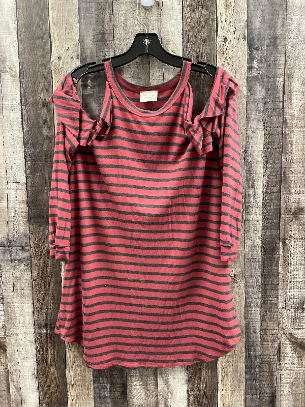 Top Long Sleeve By 143 Story In Striped Pattern, Size: L Luxurious Men's High