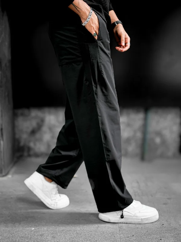 Parallel Fit Black Pant Tailored