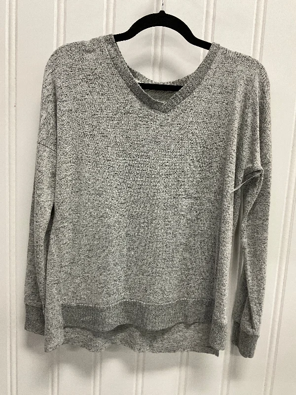 Top Long Sleeve By Potters Pot In Grey, Size: S Stylish Men's Neon