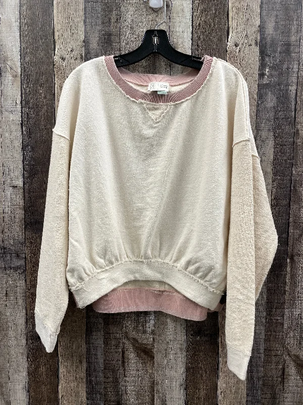 Top Long Sleeve By Saturday/sunday In Beige, Size: M Dynamic Men's Moto