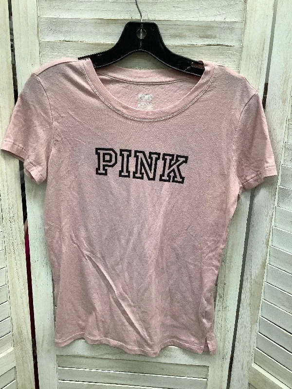 Top Short Sleeve Basic By Pink  Size: Xs Trendy Men's Oversized