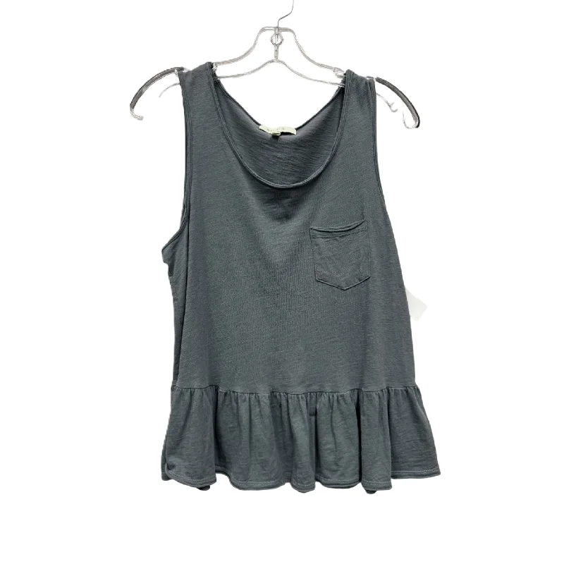 Grey Top Sleeveless By Eri + Ali, Size: S Refined Men's European