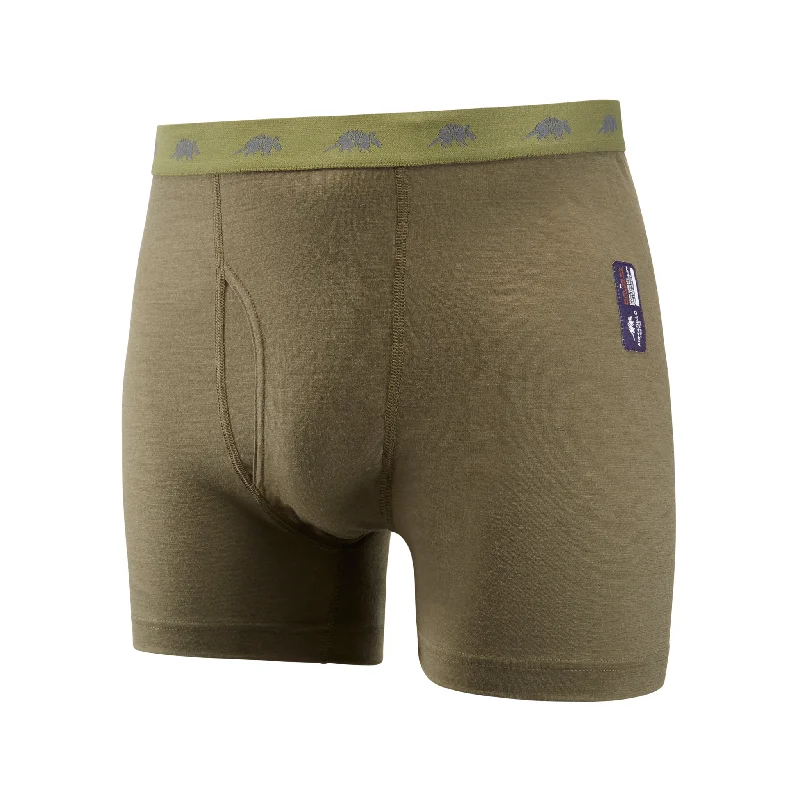 RAMMY - Mens Merino Wool Boxer with Fly Business