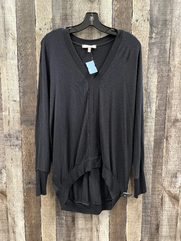 Top Long Sleeve By Eri + Ali In Black, Size: S Vacation