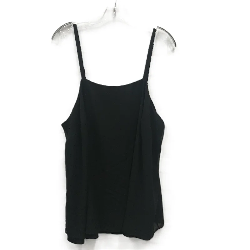 Black Top Sleeveless By Torrid, Size: 1x Laid