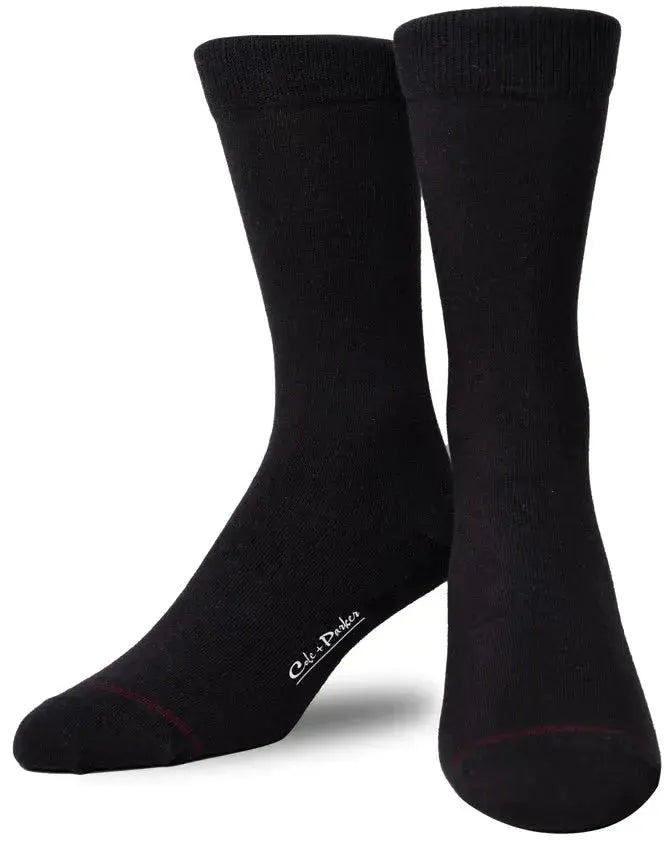 COLE & PARKER | Crew Socks | Black 1157 Trendy Men's Bucket