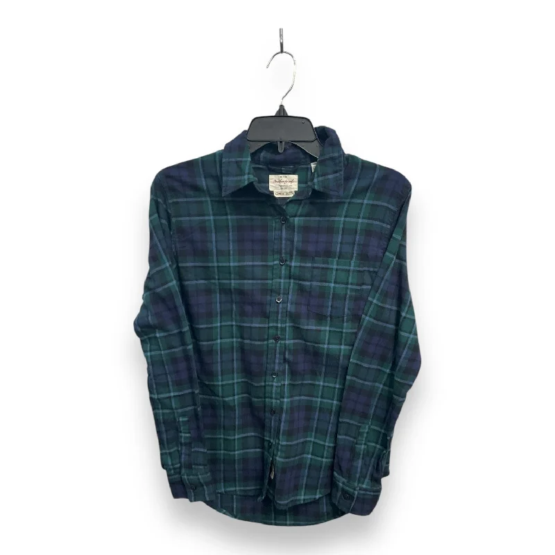 Top Long Sleeve By Weatherproof In Plaid Pattern, Size: S Unique Men's Patch