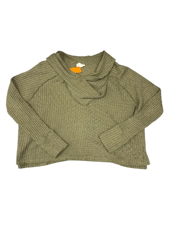 Top Long Sleeve By We The Free In Green, Size: L Cclassic Men's Tweed