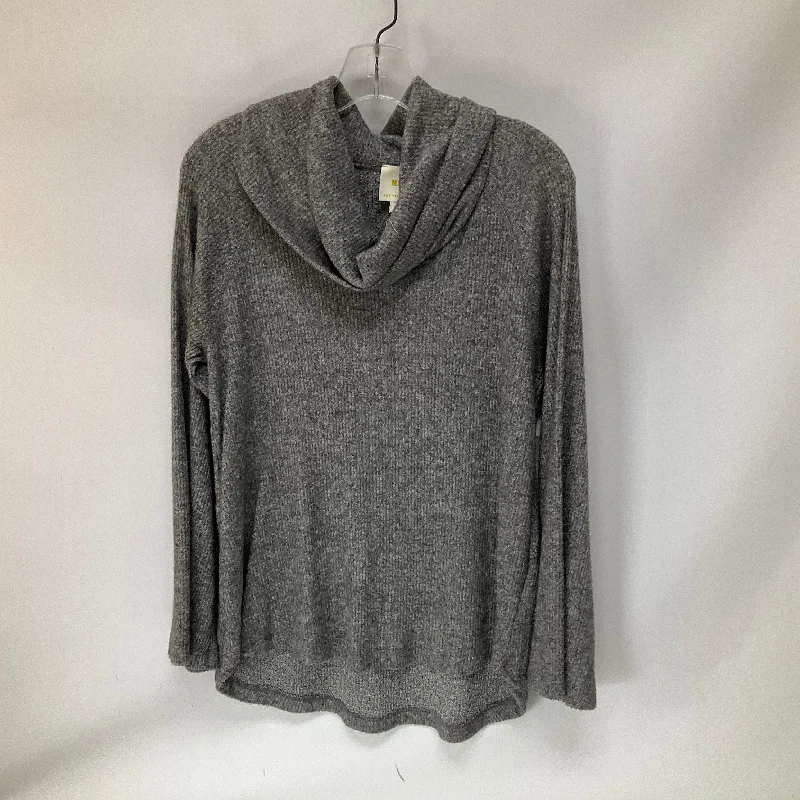 Top Long Sleeve By Maeve In Grey, Size: S Practical Men's Quick