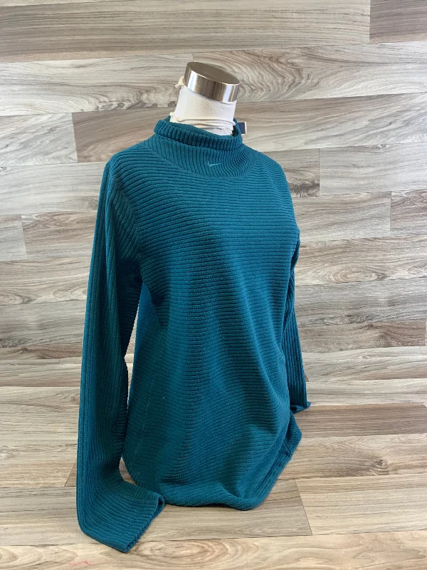 Top Long Sleeve By Nike Apparel In Teal, Size: L Athletic Men's High