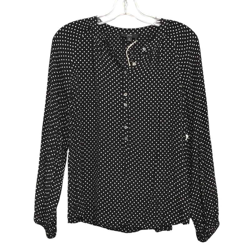 Top Ls By J. Crew In Black & White, Size:M Gym