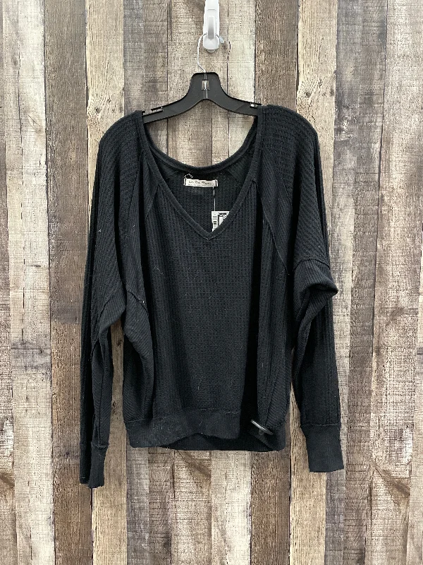 Top Long Sleeve By We The Free In Black, Size: S Gym