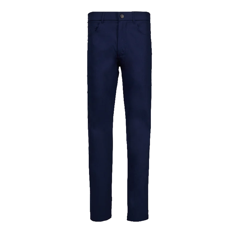 Wainscott 5-Pocket Trouser (Maltese Blue) Elegant Men's Cashmere