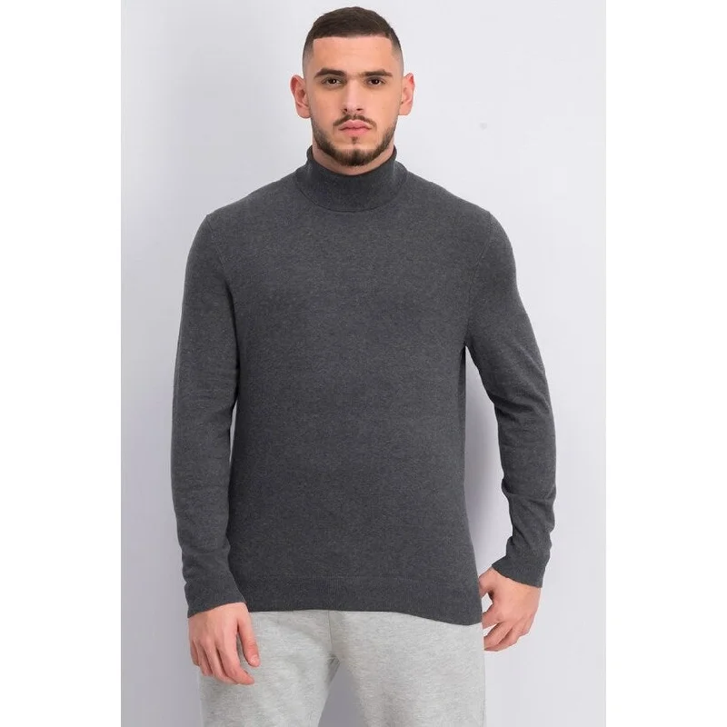 Alfani Men's Turtleneck Sweater Charcoal Hthr Size Medium Modern Men's Tech Modern Men's Tech