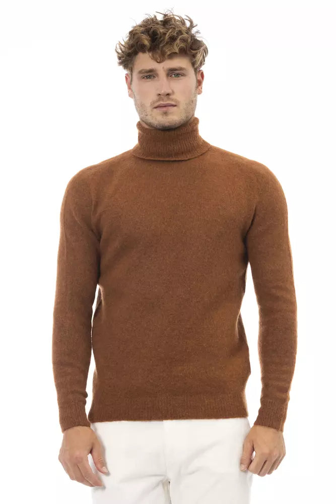 Alpha Studio  Alpaca Leather Men's Sweater Organic Organic