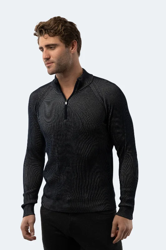 Dark Navy Quarter Zip Monochromatic All Monochromatic All