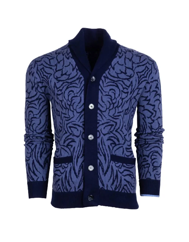 Den Of Thieves Cardigan In Falcon Trendy Men's Scandinavian Trendy Men's Scandinavian