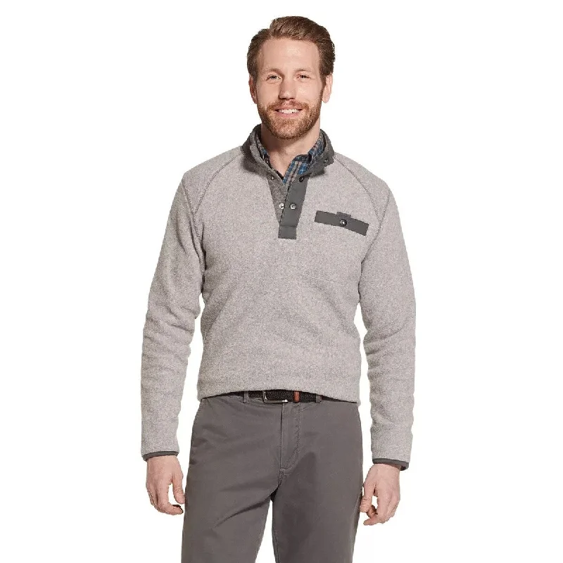 G.H. Bass & Co. Men's Classic-Fit Polar Fleece Sweater Med Gray Size L Refined Men's Hand Refined Men's Hand