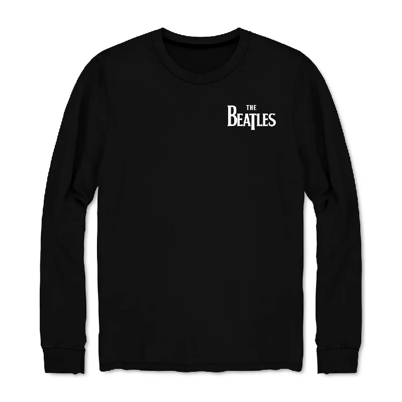 Hybrid Men's BeatlesLong-Sleeve Let It Be Band T-Shirt Black Size M Athletic Men's High Athletic Men's High