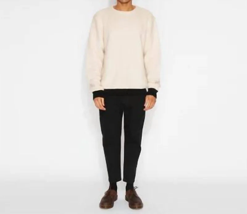 James Sweater In Bone Cool Men's Distressed Cool Men's Distressed