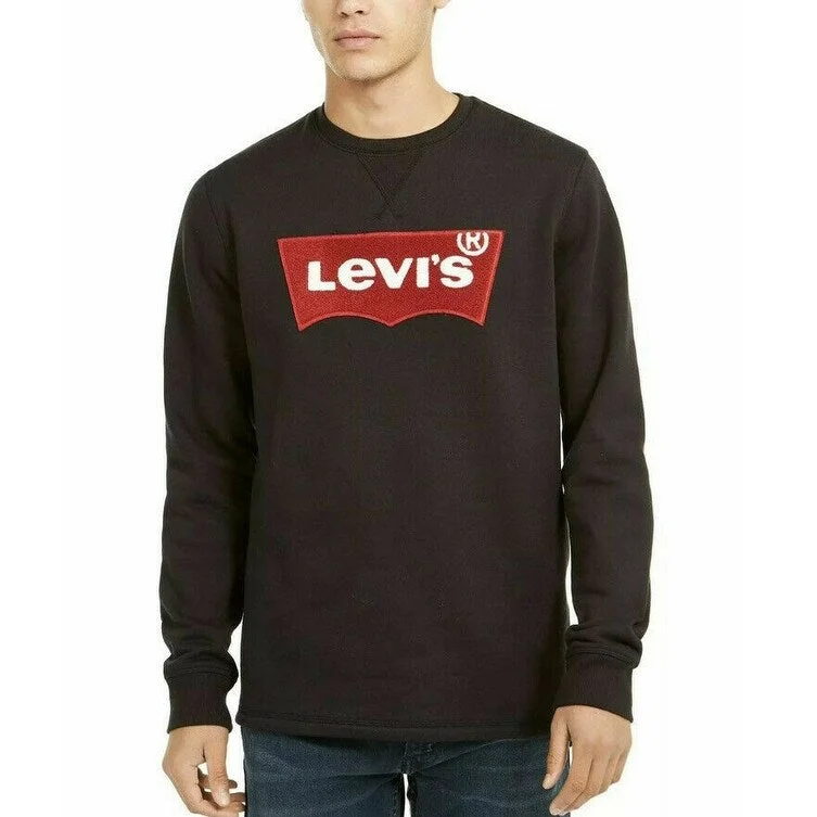 Levi's Men's Logo Graphic Crewneck Sweatshirt Red Size 2 Extra Large - XXL Refined Men's Hand Refined Men's Hand