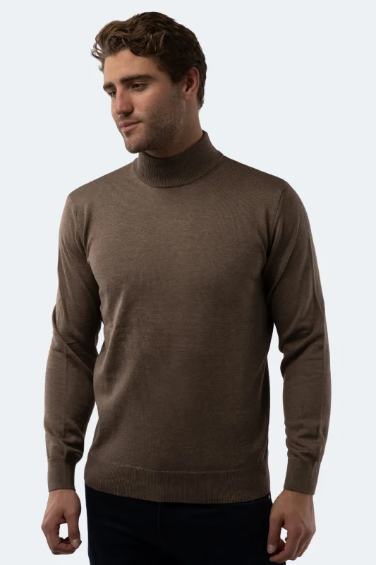 Melange Mink Mockneck Sweater Masculine Men's  Masculine Men's 