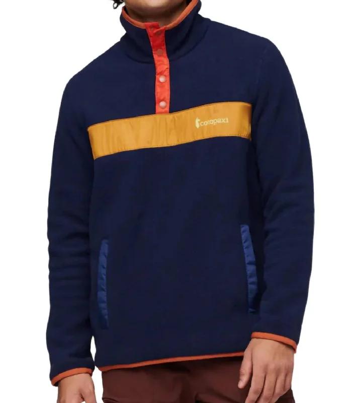 Men's Teca Fleece Pullover In Campfire Luxurious Men's High Luxurious Men's High