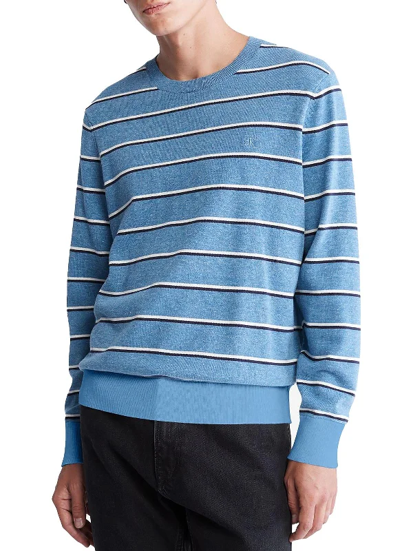 Plus Supima Mens Knit Cozy Pullover Sweater Modern Men's Tech Modern Men's Tech