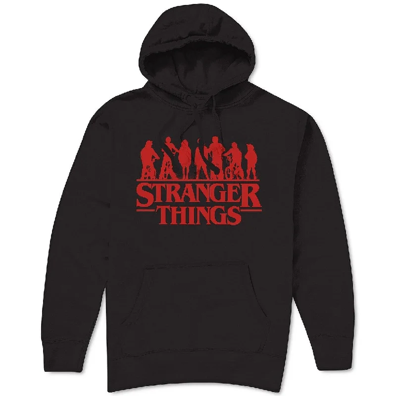 Stranger Things Logo Men's Hoodie Black Size Medium Tailored Tailored