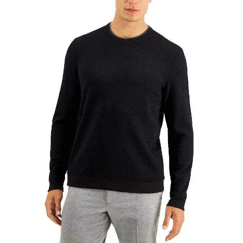 Tasso Elba Men's Crossover Sweater Black Size Medium Dapper Men's Bow Dapper Men's Bow