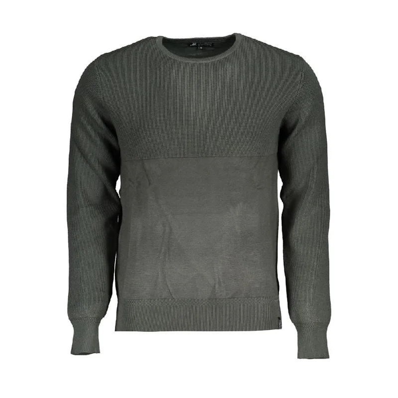 U.S. Grand Polo Classic Crew Neck Sweater with Contrast Men's Details Laid Laid