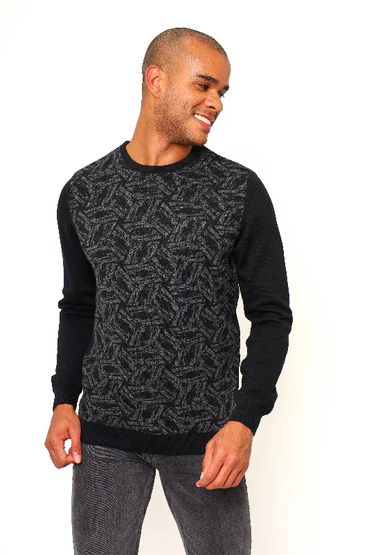 Vellapais Cordoba Crew Neck Sweater Bold Men's Statement Bold Men's Statement