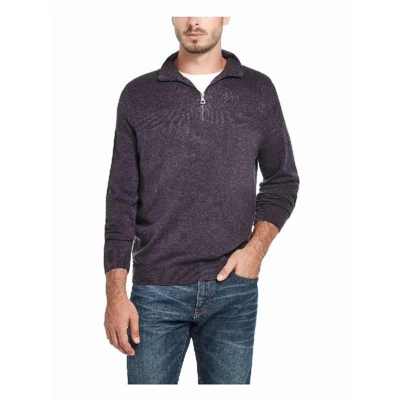 Weatherproof Vintage Men's Soft Touch Quarter-Zip Sweater Gray Size XX-Large Adventure Adventure