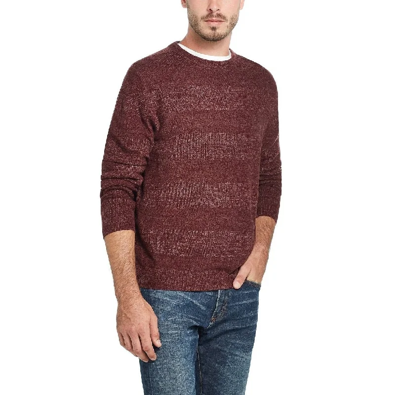 Weatherproof Vintage Men's Soft Touch Striped Sweater Wine Size X-Large Traditional Men's Country Traditional Men's Country