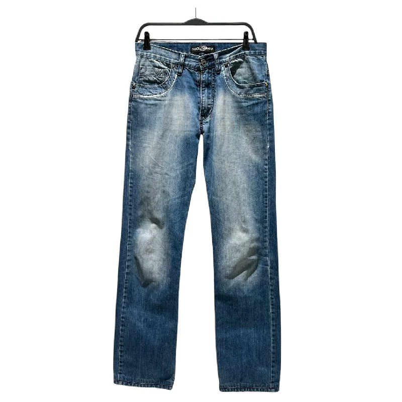 DOLCE&GABBANA/Straight Pants/31/Denim/BLU/ Casual Men's Loose Casual Men's Loose