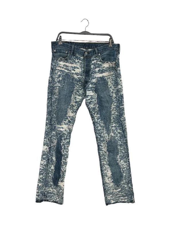 ENDS REPAIR/Skinny Pants/34/Denim/BLU/RIPPED Bohemian Men's Free Bohemian Men's Free