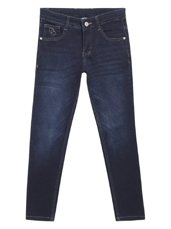 Girls Dark Mercerised Denim Masculine Men's  Masculine Men's 