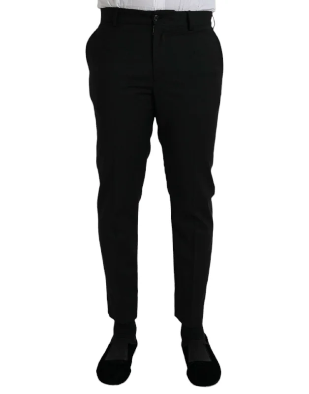 Dolce & Gabbana  Wool SlimFit Dress Formal Men's Pants Gym Gym