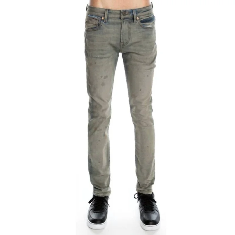 Men's Punk Super Skinny Stretch Jean In Hash Modern Men's Tech Modern Men's Tech