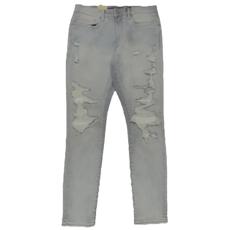 Men's Sienna Denim Jean In Cement Wash Sleek Men's Metallic Sleek Men's Metallic