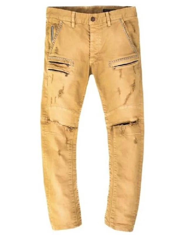 Men's Tory Biker Jeans In Camel Dapper Men's 1920S Dapper Men's 1920S